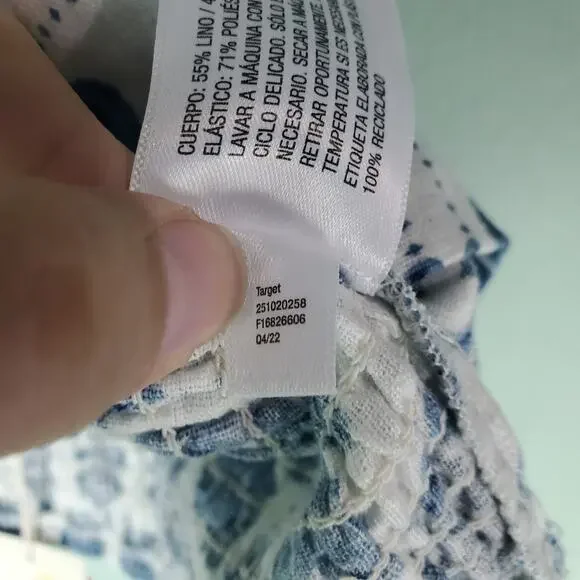 Aquabendita X Target Women's Coral Tile Print Button-Front Tank Top Sizes 1X - Picture 7 of 7